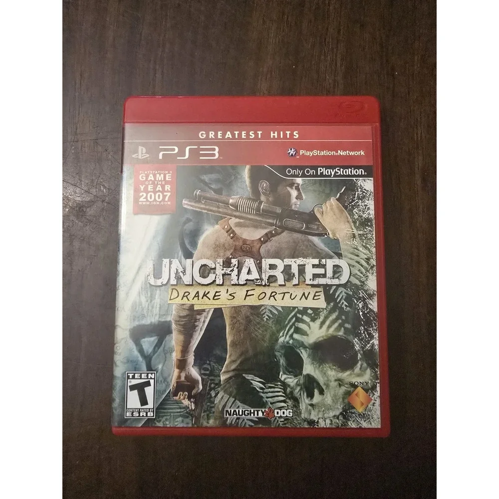 Sony Play Station PS3 Uncharted Drake's Fortune Game Greatest Hits‎  2007 Teen